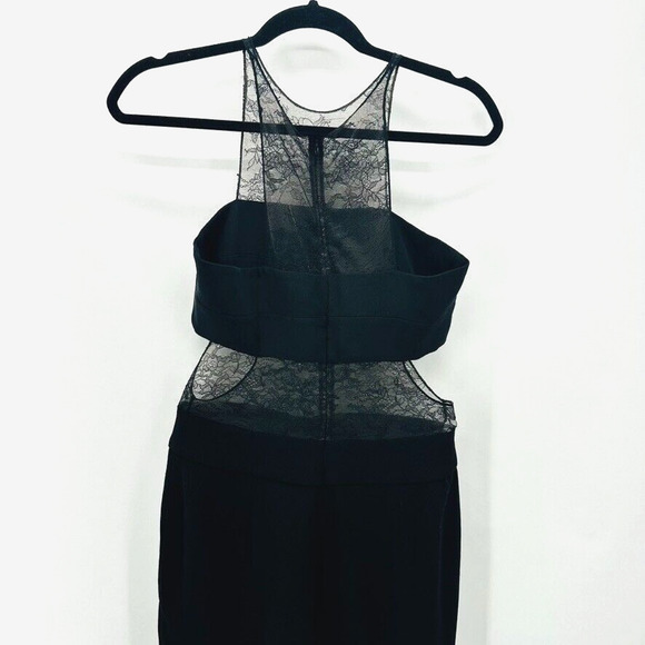 Noam Hanoch Nikka Bandeau Lace Jumpsuit Sz 2 Black Knit ASO Taylor Swift Dance - Picture 6 of 13